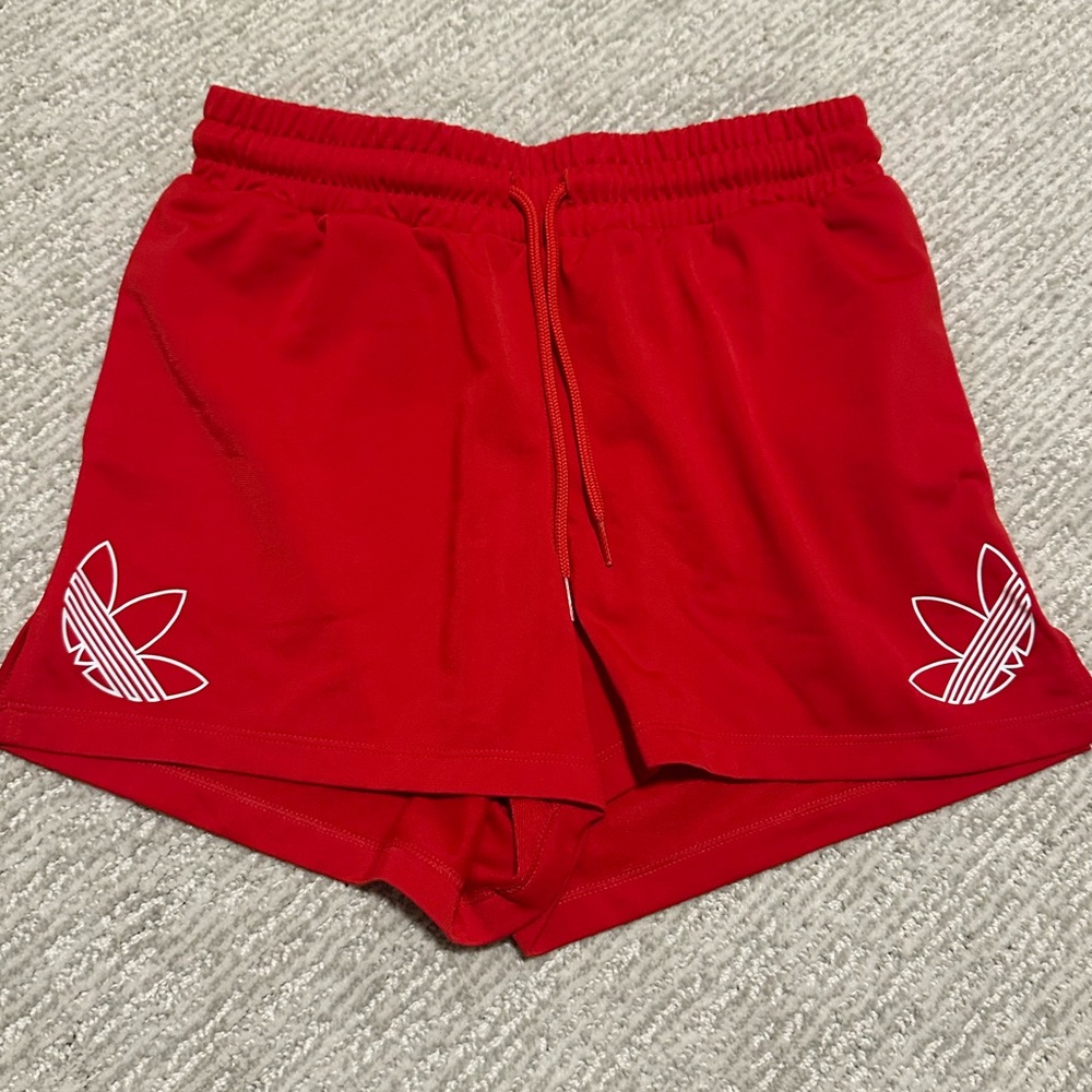 Adidas red shorts size XS